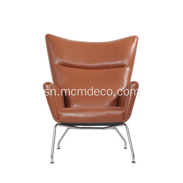 Hans J. Wegner CH445 Leather Wing Sachigaro Replica